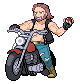 Biker trainer sprite from Pokémon Black 2 and White 2
