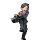 Clerk M trainer sprite from Pokémon Black 2 and White 2