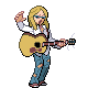 Musician trainer sprite from Pokémon Black 2 and White 2