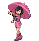 Parasol Lady trainer sprite from Pokémon Black 2 and White 2