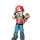 Red trainer sprite from Pokémon Black 2 and White 2