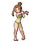 Swimmer F trainer sprite from Pokémon Black 2 and White 2