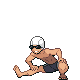 Swimmer M trainer sprite from Pokémon Black 2 and White 2