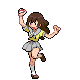 Lass battle sprite from Pokémon Black and White
