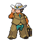Leader battle sprite from Pokémon Black and White