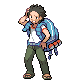 Backpacker battle sprite from Pokémon Black and White