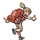 Backpacker battle sprite from Pokémon Black and White