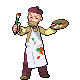 Artist battle sprite from Pokémon Black and White