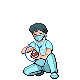 Pokéfan battle sprite from Pokémon Black and White