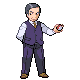 Clerk ⑭ battle sprite from Pokémon Black and White