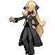 Cyclist battle sprite from Pokémon Black and White