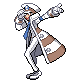 Motorcyclist battle sprite from Pokémon Black and White