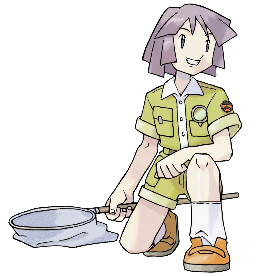 Pokemon Crystal artwork of Bugsy.