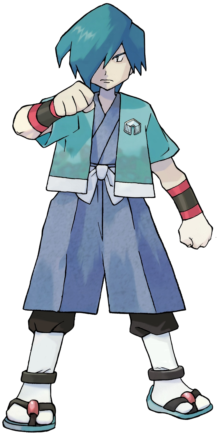 Pokemon Crystal artwork of Falkner.