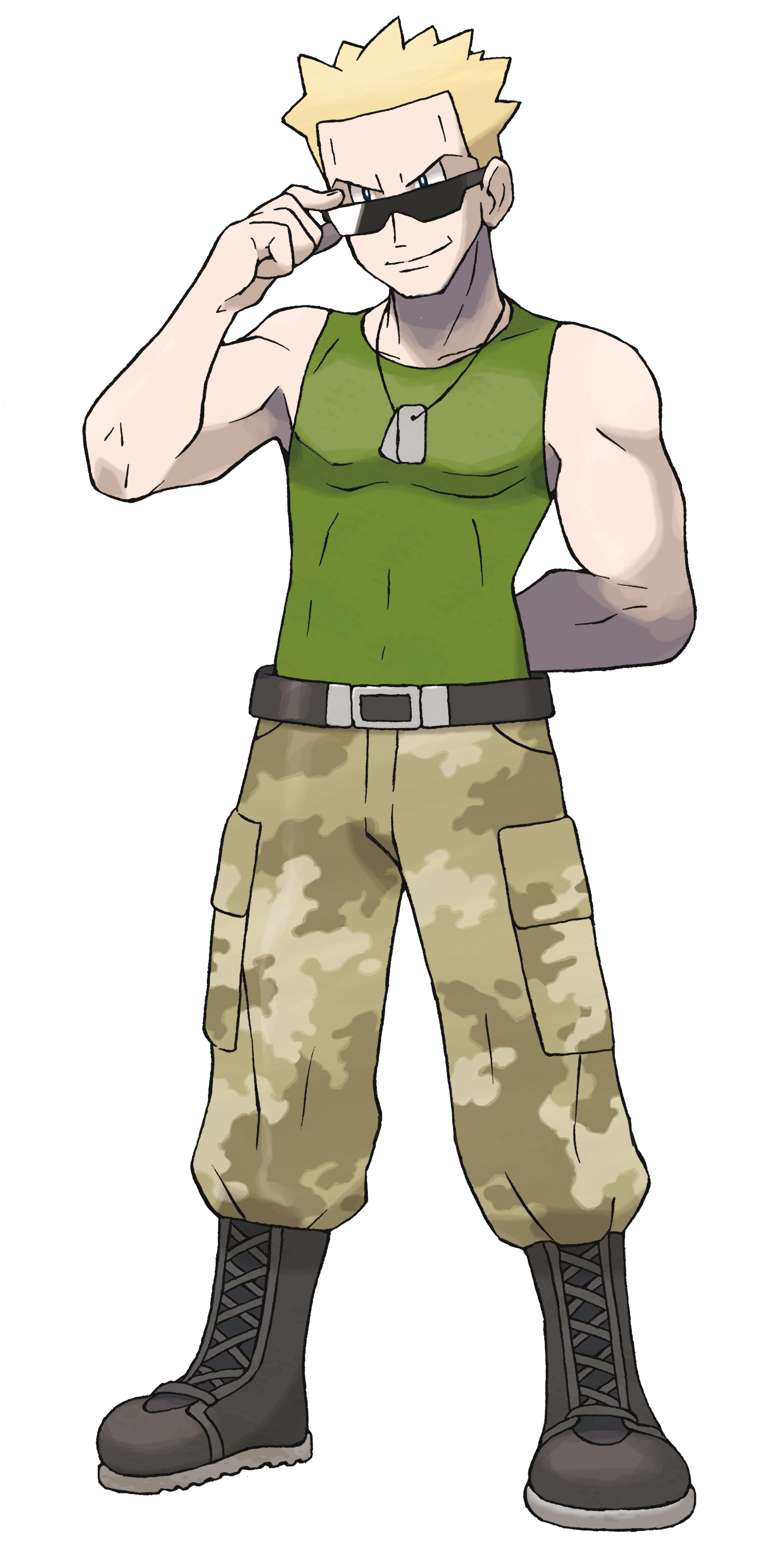 Pokemon Crystal artwork of Lt. Surge.