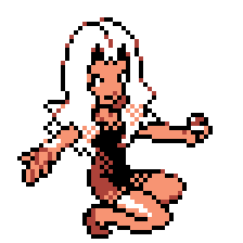 Pokemon Crystal sprite of Karen.