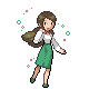 Aroma Lady trainer sprite from Pokémon Diamond and Pearl.