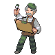 Artist trainer sprite from Pokémon Diamond and Pearl.