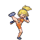 Battle Girl trainer sprite from Pokémon Diamond and Pearl.