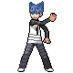 Commander Saturn trainer sprite from Pokémon Diamond and Pearl.