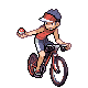 Cyclist Male trainer sprite from Pokémon Diamond and Pearl.