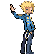 Leader Volkner trainer sprite from Pokémon Diamond and Pearl.