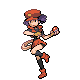 Pokémon Ranger Female trainer sprite from Pokémon Diamond and Pearl.
