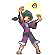 Psychic Female trainer sprite from Pokémon Diamond and Pearl.
