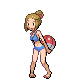 Swimmer Female trainer sprite from Pokémon Diamond and Pearl.