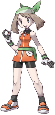 Official Pokemon Emerald artwork of May.