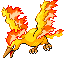 Moltres FireRed and LeafGreen sprite