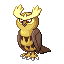 Noctowl FireRed and LeafGreen sprite