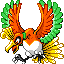 Ho-Oh FireRed and LeafGreen sprite