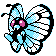 Butterfree Gold and Silver sprite