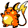 Raichu Gold and Silver sprite