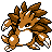Sandslash Gold and Silver sprite