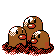 Dugtrio Gold and Silver sprite