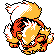 Arcanine Gold and Silver sprite