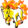 Rapidash Gold and Silver sprite
