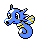 Horsea Gold and Silver sprite
