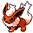Flareon Gold and Silver sprite
