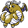 Dragonite Gold and Silver sprite