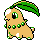 Chikorita Gold and Silver sprite