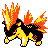 Quilava Gold and Silver sprite