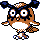 Hoothoot Gold and Silver sprite