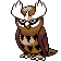 Noctowl Gold and Silver sprite