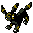 Umbreon Gold and Silver sprite