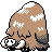 Piloswine Gold and Silver sprite