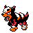Houndour Gold and Silver sprite
