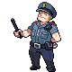 Policeman trainer battle sprite